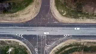 Видео прогулка. Трасса Р -226 Волгоград Самара, разъезд у Приморска.  Аэро видео съёмка