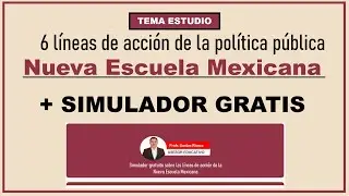 TEMA DE ESTUDIO MS: Líneas de acción en política pública de la NEM