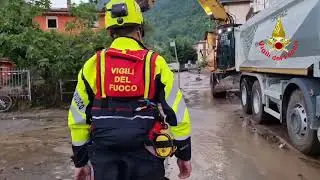 Forte perturbazione nel Bresciano: nel comune di Vobarno  esondazione del fiume Chiese