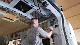 Installing Sound Dampening, Insulation & Pulling Wire