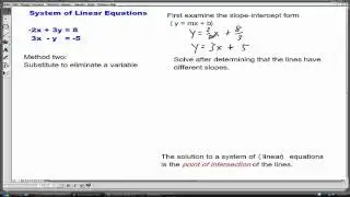 system of linear equations (geometry)