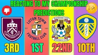 (ASMR) Reacting To My AWFUL Championship 24/25 Predictions!