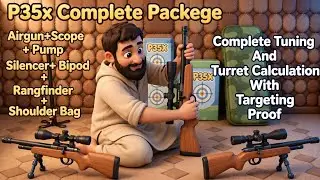 Snowpeak P35x Complete Packege Airgun+Scope+pump+Rangfinder+Bipod Bage+Silencer And Turret Marking?