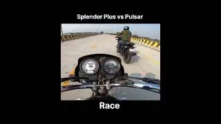Splendor Plus vs Pulsar Race #shorts #splendor #pulsar #bike