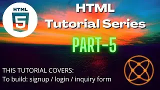 Learn to make signup / login / inquiry form with html-part-one | codetips| part-5