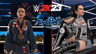 Jessica Wong VS Evenjoli Evens (Exhibition) WWE2K23 #wwe2k23