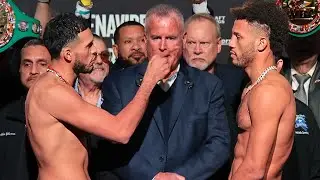 David Benavidez vs David Morrell • Full INTENSE Weigh In & Face Off Video