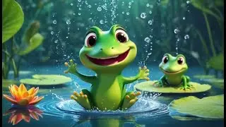Five Little Tadpoles Learning to Swim | Nursery Rhymes for Kids & Baby Songs