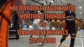 Worthing Thunder vs Team Solent Kestrels - 20/01/2018 - NBL Division 1 League Match