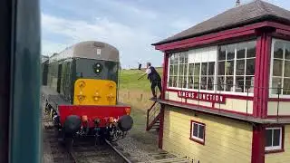 D8031 BR Class 20 Diesel Train at Damems Junction, Keighley Worth Valley Railway