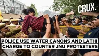 JNU Protests | Students March Towards Parliament Amidst Heavy Police Deployment
