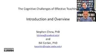 Introduction & Overview: Cognitive Challenges of Effective Teaching Videos