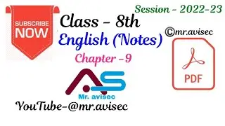 Chapter-9 RADIANCE ENGLISH -8TH Notes