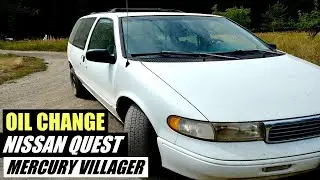 HOW TO CHANGE ENGINE OIL ON NISSAN QUEST / MERCURY VILLAGER |  93-98 3.0 L VG30E V6