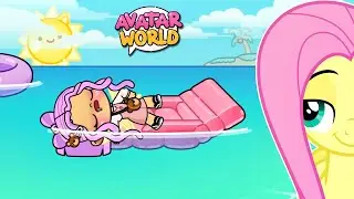 VIAJAMOS PARA A PRAIA no AVATAR WORLD #LuliRarity