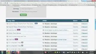 Singsnap's New Recording Tab Song Search
