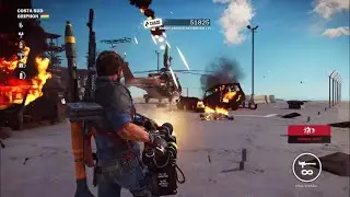 Just Cause 3 - Minigun Rampage Gameplay