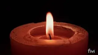 2 Hours Candle Flame on Black Screen | Deep Sleep
