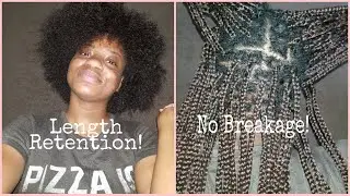 How I remove buildup from my 2 months old box braids|Relaxed Hair
