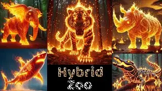 Mind-blowing Fire Animal Fusions from Hybrid Zoo