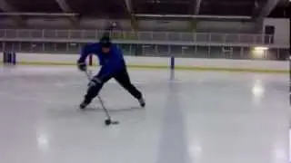 Hockey Stick Handling Skills - Backhand and Forehand Flips Over the Blueline