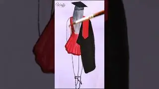 Graduate Girl 🎓 #drawing#art#youtube#shorts#