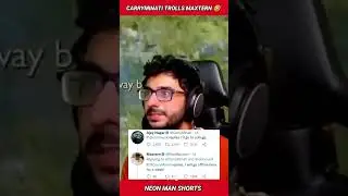 CarryMinati TROLLS Maxtern 🤣 | CarryMinati Reply Maxtern Shorts Facts #shorts