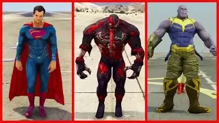 Dc vs Marvel Superhero Mega Battle #99 &ndash;#GTA5 #Hulk #Thor #Superman #Spiderman #Ironman #Betman