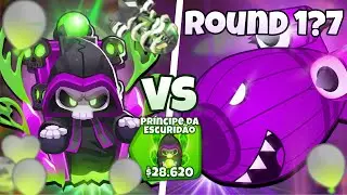 UM MAGO príncipe das trevas com TODOS os BUFFS no MÁXIMO! 💀 Até que rodada ele CHEGA? (BTD6)