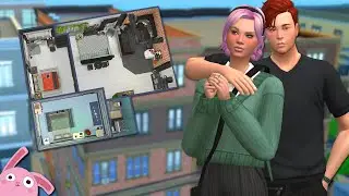Construyo un apartamento para Elián y Melissa 🏙 Y jugamos con ellos | Los Sims 4