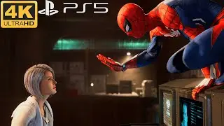 Spider-Man Rescues Silver Sable & Even Gets A High Five! Spider-Man Remastered PS5 4K HDR 60FPs RT
