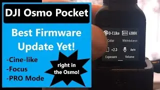New Osmo Pocket Update Adds Cine-Like, PRO menu & Focus Control in the Osmo Pocket!