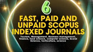 6 бесплатных журналов с быстрой публикацией, индексируемых в SCOPUS | CS-менеджмент, наука о питании, туризм, социальные науки