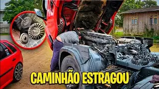 Tive que abandonar a carga, caminhão estragou