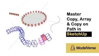 SketchUp Tutorial: Copy, Array & Copy Along Path | Ultimate Guide for Beginners
