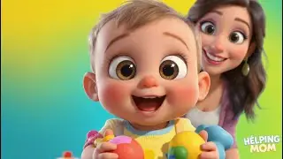 Helping Mommy | Cute Nursery Rhyme for Kids & Toddlers | Teach Kindness & Responsibility