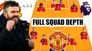 Carrick Full Squad Depth 🔴 Man United 4-2-3-1 Strongest Lineup After Transfers (2025/26)