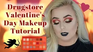 RED & GOLD VALENTINES LOOK | DRUGSTORE MAKEUP TUTORIAL | FRIENDS X REVOLUTION LOBSTER PALETTE