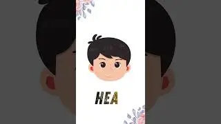 Body Parts Name for children 👶 | Learn Human Body Parts with Pictures & Pronunciation #Shorts