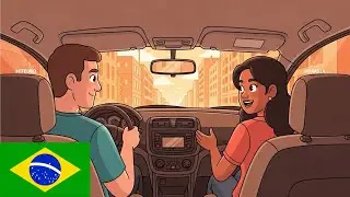 Brazilian Portuguese for Americans: Slow Everyday Dialogues – How to Order an Uber