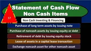 200 Statement of Cash Flow  Non Cash Items