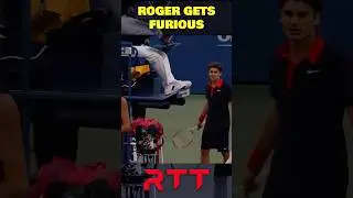 Federer: &ldquo;Stop Talking To Me&rdquo; #federer #tennis #angry