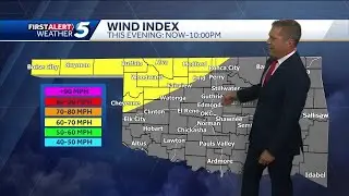 Severe storms with high wind threat move into northern Oklahoma