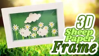 DIY 3D Sheep Paper Frame Tutorial