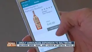 Alcohol delivery app, Drizly, hits Baltimore