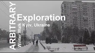Winter Walk in Kyiv, Ukraine