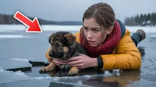 DAS MÄDCHEN RETTETE DEN WELPEN AUS DEM EIS, DOCH AHNTE NICHT, WAS DANN GESCHAH