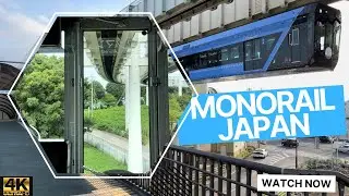 【4K】Japan - world’s longest suspended monorail - Chiba #japan #tokyo #travel #train #railway
