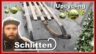 Wie ich aus einem alten Holzschlitten eine modere Dekoration zu Weihnachten gebaut habe