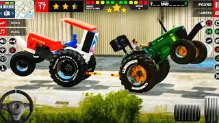 Indian Farming Transport Walkthrough || Real Tractor Driving Simulator 2025 Game Android Gameplay